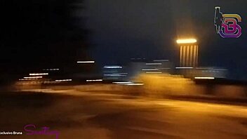 Wife filmed sucking big cock in city square