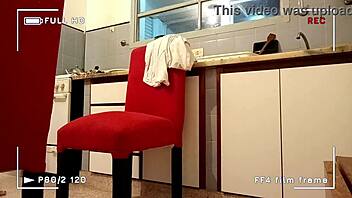 Caught stepdad recording our kitchen fuck 😳