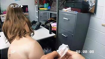 Shoplyfter - i deserve to get fucked in the ass says cute teen 18+ thief to her security officer