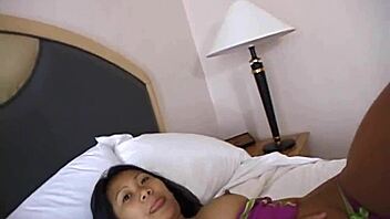 Trikepatrol features busty asian on big foreign dick casually