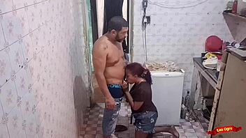 Eating the maid's ass? Latina anal fuck!