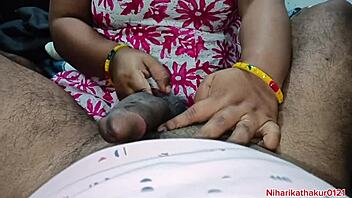 indian pregnant neighbor rides cock, controlling orgasm