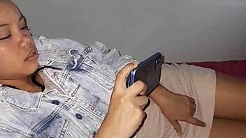 Stepsister Caught Watching Porn, Bets And Fucks Hard