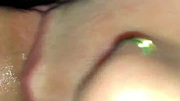 I give a sloppy POV blowjob closeup at home. The homemade scene captures every detail.