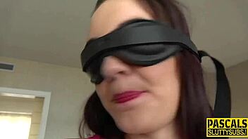 why are you blindfolded and bound while sucking that cock?