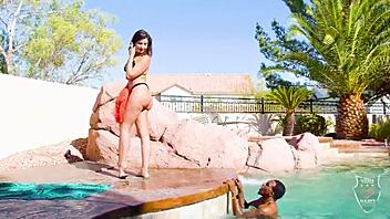 I got anal by the pool and spermed after doggystyle