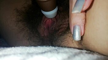 watch me masturbate my hairy pussy to orgasm with vibrator