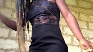 Crazy bitch shows off naked in gstring to strangers!