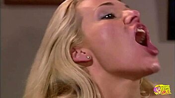 Beautiful blonde says to her friend, eat my pussy and kiss my big ass