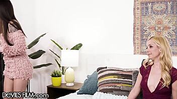 aaliyah love shows stepdaughter maddy may lesbian muff diving and pussy licking