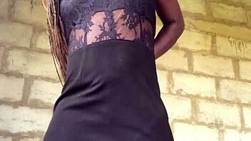 Crazy bitch shows off naked in gstring to strangers!