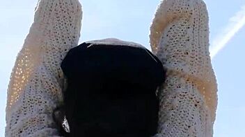 Alexandra Belle Poses Outdoor With Natural Tits