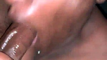 blonde slut gobbling monster cock with sloppy blowjob 😈