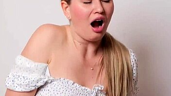 A mature British cougar undresses for solo fun