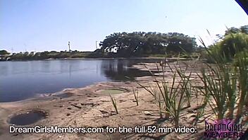 Public Pee Before She Has Several Pussy Creaming Orgasms