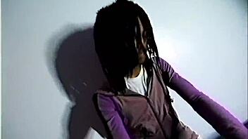 Light music accompanies rough sex scene.