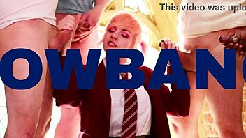 British teen gives oily handjob to boyfriend