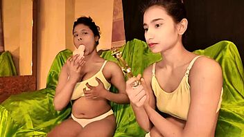 desi hot friends rough threesome with wet pussy and blowjob