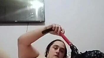 girl masturbates at home