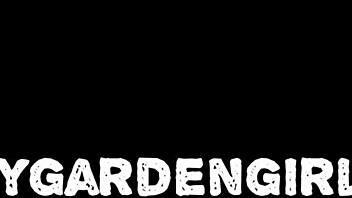 dirtygardengirl in shiny dress self anal fisting