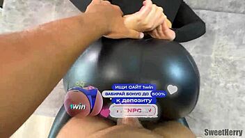 My Wife Cheats With A Big Cock Through A Hole In Her Leather Leggings