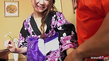 Cute Japanese Teen Seduces Neighbor For Creampie 😍