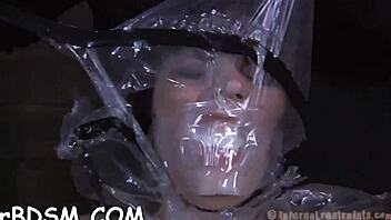 bdsm babe brunette gets stuffed with hard toy in fetish hardcore blowjob