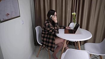 Story of Fucking Stepsister While on the Phone