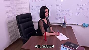 Petite Student In Roleplay Begs For Cum In Her Tight Pussy