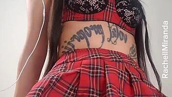 Rachel Miranda guides jerk off to cum in ass