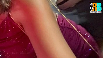 Black guy fucks married woman in public square while cuckold watches her orgasm on BBC.