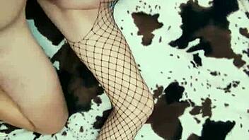 Close-up gaping assholes in rough stocking assfucking POV?