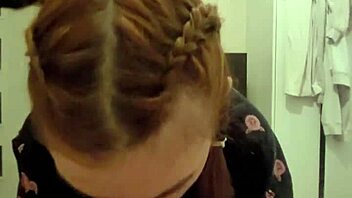 My redhead roommate sucked my dick and spat my cum back on it!