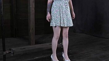 bdsm babe brunette gets stuffed with hard toy in fetish hardcore blowjob