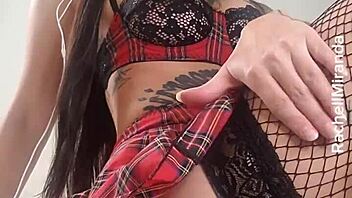 Rachel Miranda guides jerk off to cum in ass