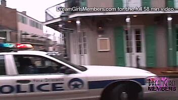 Horny stepsister rides cowgirl, blowjob, missionary, doggystyle in group orgy