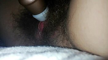 watch me masturbate my hairy pussy to orgasm with vibrator