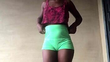 Crazy girl loves to twerk her big ass outdoors.