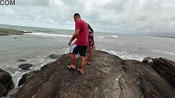 Caught fucking couple in woods continued