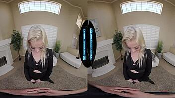 New neighbor Cherry Kiss is lonely housewife wanting to fuck