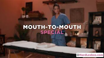 Sexy hot blonde Kylie Rocket enjoys foot massage and deep ass rubbing from Braylin Bailey.