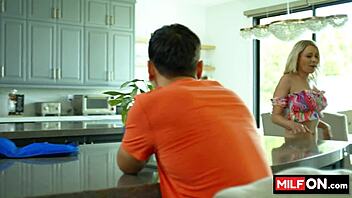 Natural Big Tit Blonde Seduces Friend and Sucks Him Dry - Katie Morgan Max Fills