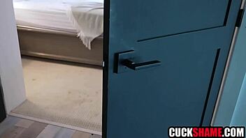 Cuckold Husband Watches Wife Cheat With Big Black Cock