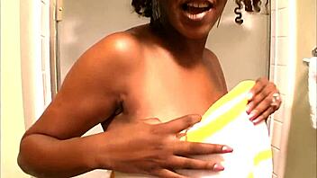 Fucking that black big tits mom with anal!