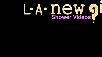 Asian Teen Brunette Took Shower