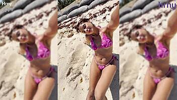 sexy latina girl fingered on beach durin spring break