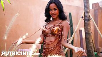 Tiny Slut Putri Cinta Exposes Smooth Tiny Pussy Boldly