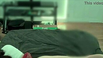 step daughter in naughty college girl outfit flashing pussy.