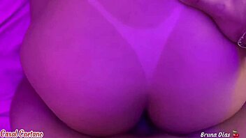 I choke on my husband's big dick then he fucks my ass hard