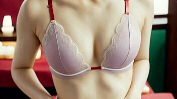 blindfolded asian girls getting intense massages in lingerie